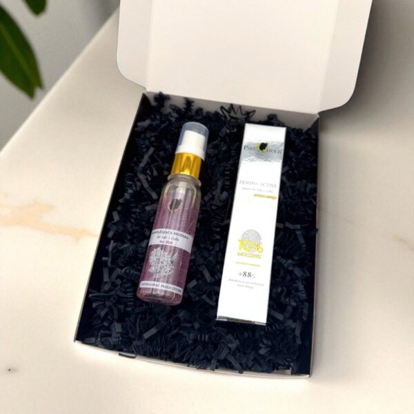 Zestaw mgiełka Bez Lilak + krem 10% mocznik (w opakowaniu prezentowym) Zestaw mgiełka Bez Lilak + krem 10% mocznik (w opakowaniu prezentowym)